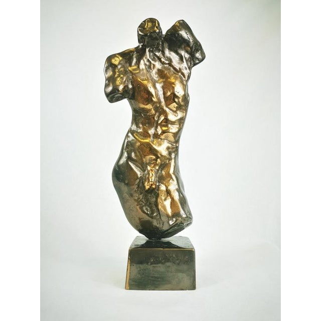 Brown Bronze Sculpture by Lohé, 1960s For Sale - Image 8 of 10