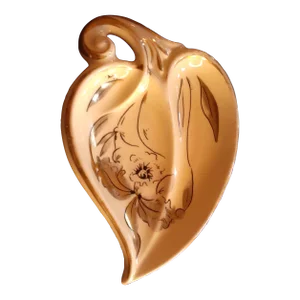 1960s Stouffer Bone China Leaf Trinket Holder
