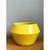 Mid-Century Modern Vintage Yellow Geometric Ceramic Planter For Sale - Image 3 of 12