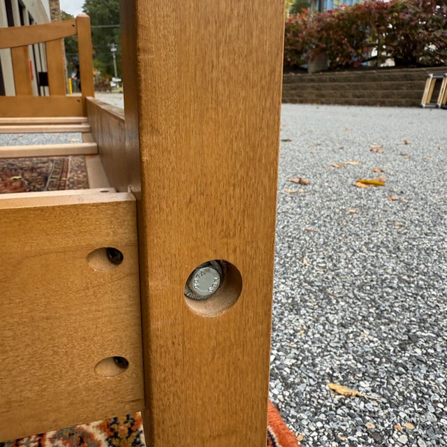 2000s Ethan Allen Elements Collection Shaker / Arts & Crafts Solid Maple Full Spindle Bed (27-5632) For Sale - Image 9 of 15