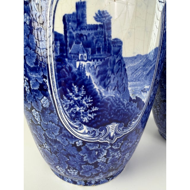 19th-Century Rhein Vases from Lewis Woolf, England, Set of 2 For Sale - Image 3 of 12