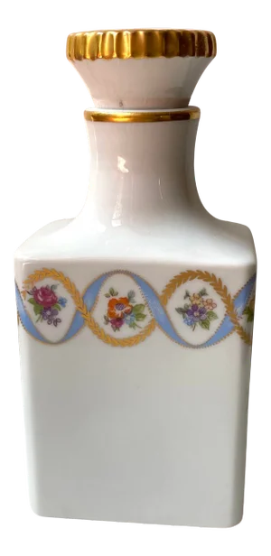 Vintage Limoges Porcelain Perfume Bottle, 1930s