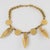 Guy Laroche Gilt Metal Tribal Necklace For Sale - Image 4 of 9
