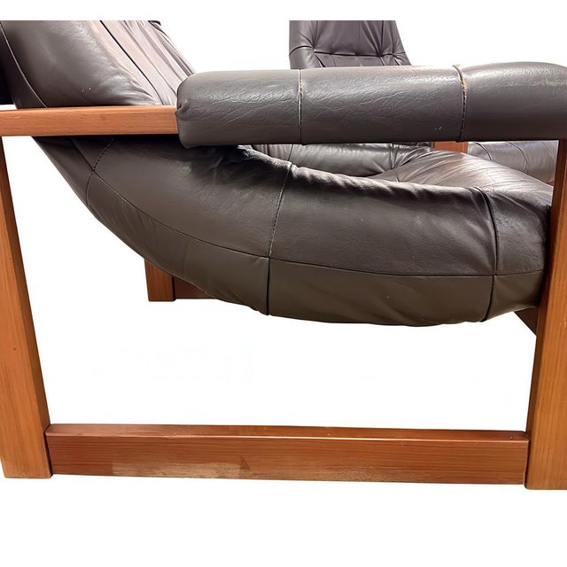 Mid-Century Modern MP-91 Earth Lounge Chairs and Ottoman from Percival Lafer, Brazil, 1970s, Set of 3 For Sale - Image 17 of 18