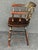 American Ebonized Captain's Chair With Federal Style Fruitful Bounty Basket For Sale In Austin - Image 6 of 16