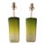 Vintage Green Gradient Glass Lamp - a Pair For Sale