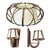 Rattan Pendant Light and Wall Lights by Louis Sognot, France, 1950s, Set of 3 For Sale - Image 11 of 11