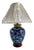 Vintage Chinoiserie Ginger Jar Shaped Blue & White Table Lamp For Sale
