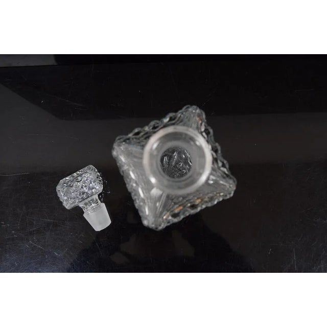 Glass Vintage Crystal Glass Liqueur Decanter, 1950s. For Sale - Image 7 of 9