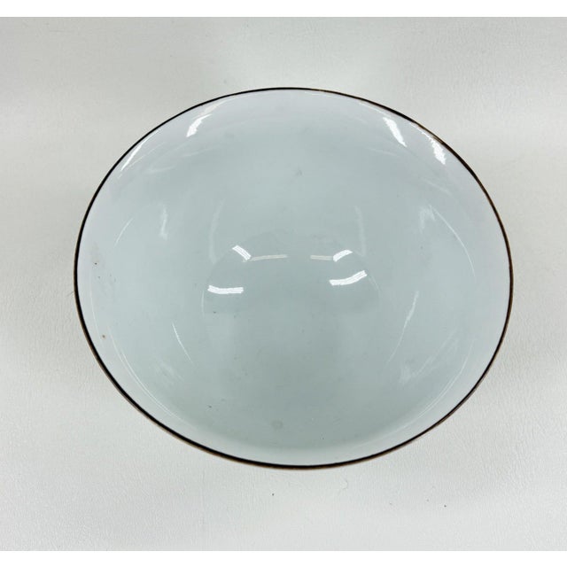 Late 20th Century Hand-Painted Ryuho Sanyo Toki Japanese Porcelain Bowl For Sale In Portland, OR - Image 6 of 8