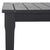 Spritely Home Martinique Wood Patio Coffee Table, Black For Sale - Image 4 of 9