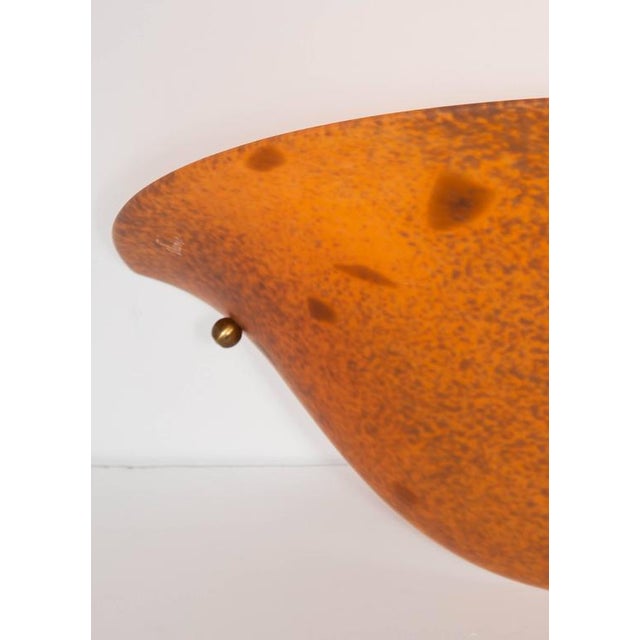 French Art Deco Molten Glass Sconces by Vianne Glass Co - a Pair For Sale - Image 4 of 8