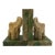 Vintage Nora Fenton Italian Marble & Alabaster Elephant Bookends For Sale