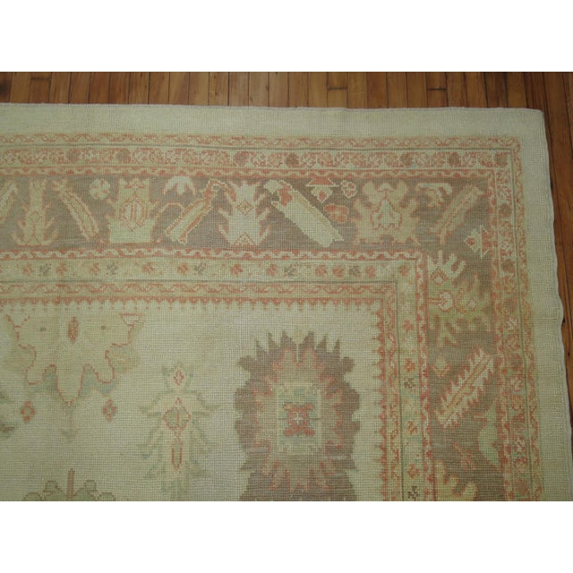 Oushak Rug, 8'6'' X 12'9'' For Sale In New York - Image 6 of 9