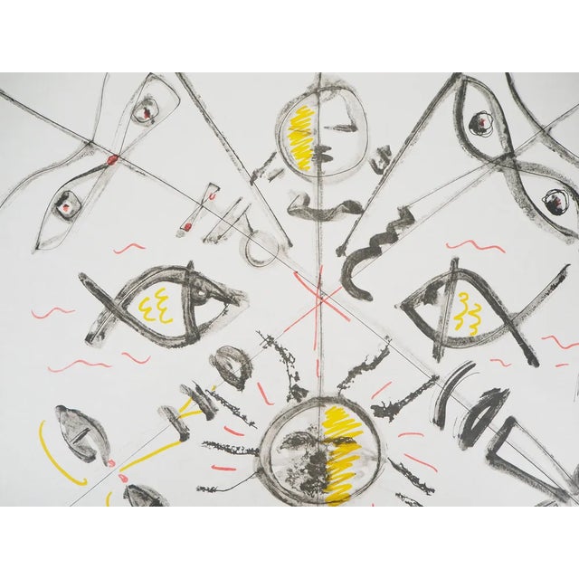 Raymond Moretti and Jean Cocteau, Evolution, Original Lithograph For Sale - Image 4 of 6