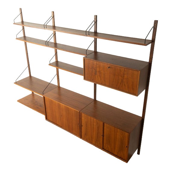 Vintage Wall Shelf by Poul Cadovius, 1960s For Sale