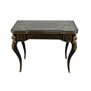 Napoleon III Console Table in Blackened Pear Tree, Mid-19th Century For Sale