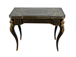 Napoleon III Console Table in Blackened Pear Tree, Mid-19th Century