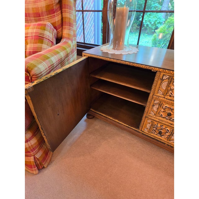 John Widdicomb Mediterranean Treasure Chest Low Credenza, 1960s For Sale - Image 16 of 16