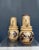 West German Medium Handled Brown & Cream Model 428 26 Vases with Flowers from Scheurich Keramik, 1960s, Set of 2 For Sale - Image 4 of 5