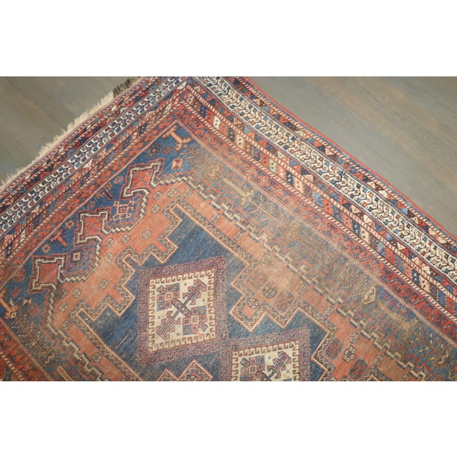 Tribal Early 20th Century Worn Tribal Afshar Rug - 4'5" x 6'4" For Sale - Image 3 of 11
