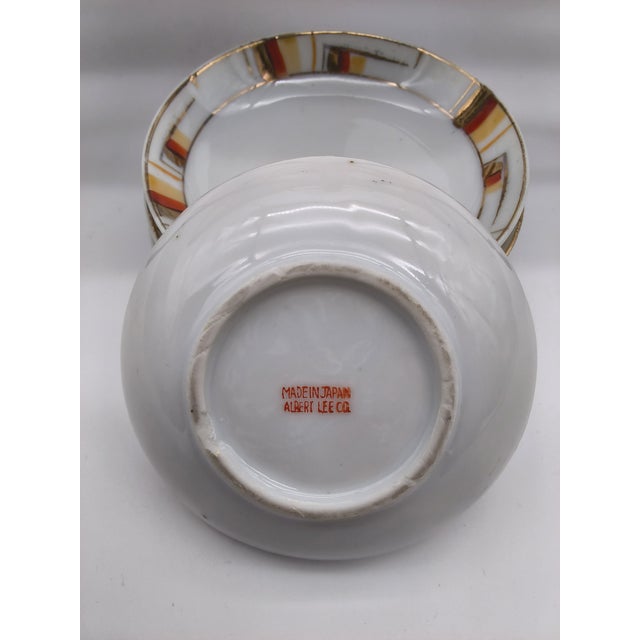 Rare Set of MCM Serving Plates and Wood Carry Holder Set of 9 For Sale - Image 11 of 12