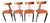 Zeta Dining Chairs by Harvink, 1980s, Set of 4 For Sale