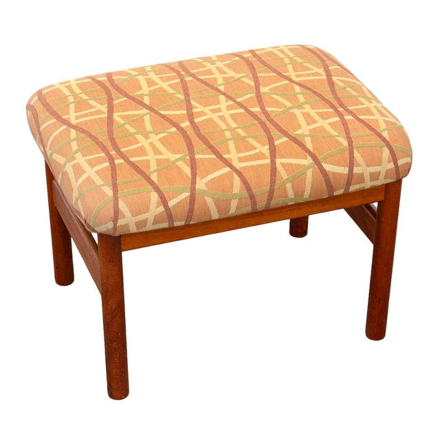 Mid-Century Modern Folke Ohlsson Designed Lounge Chair + Ottoman for Dux in Danish Teak For Sale - Image 3 of 6