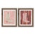 Lula and Ole Girl Pearl by Willa Heart in Walnut Frame, Set of 2 Mini Art Prints For Sale