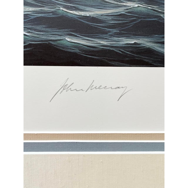 John Mecray “Defender” Framed, Numbered & Signed Large Lithograph Print For Sale In Dallas - Image 6 of 10