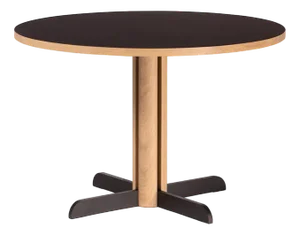 Toucan Round Table in Black and Natural Oak by Anthony Guerrée for Kann Design