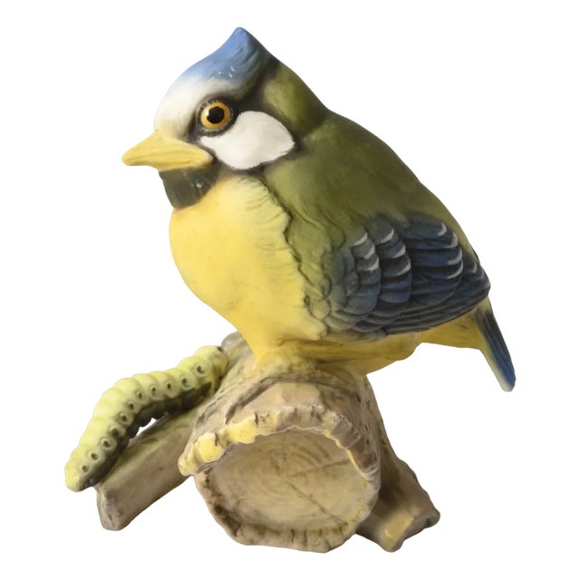 Bisque Porcelain Bird Figurine by Uwe Netzsch for Hutschenreuther, 1970s For Sale
