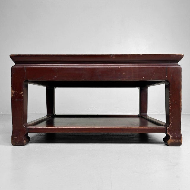 Mid-Century Modern Early Shōwa Chabudai Low Table, Japan, 1930s For Sale - Image 3 of 17