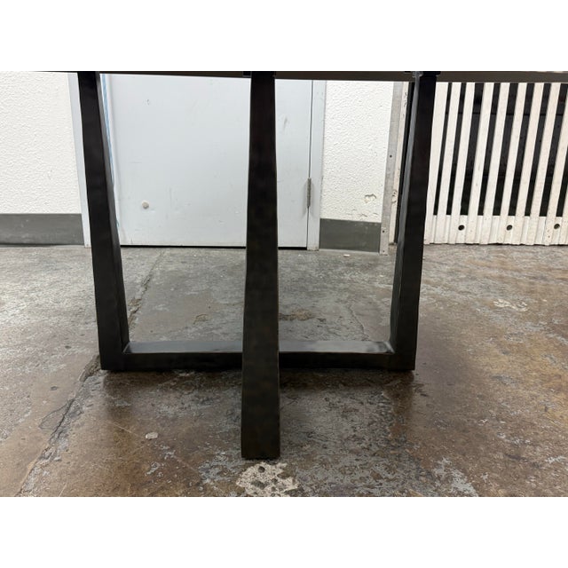 Gray Julie Lawrence for Restoration Hardware T-Brace Dining Table, 60 Inches For Sale - Image 8 of 12