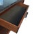 Art Deco Style Marble Top Banded Mahogany Server by Henredon Rich mahogany with Art Deco style wood and nickel pulls. One...