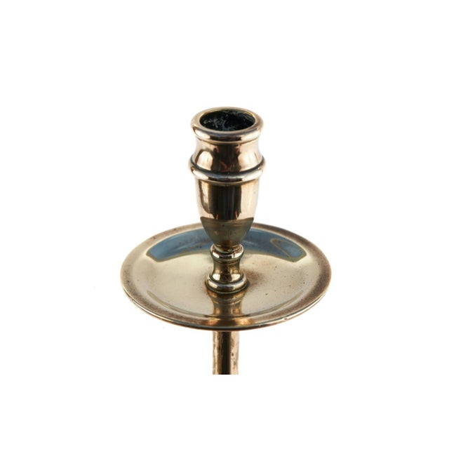Tall Antique Brass Candlesticks, 1890, Set of 2 For Sale - Image 6 of 7