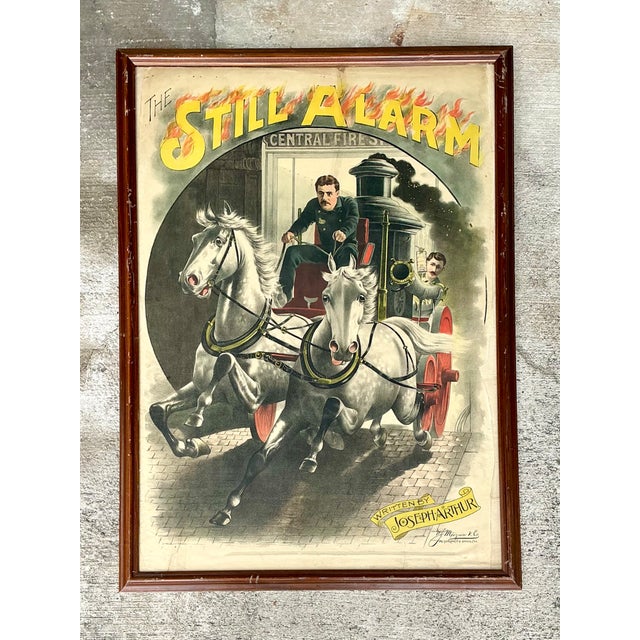 Late 19th Century Joseph Arthur 'The Still Alarm' Framed Print For Sale - Image 5 of 13