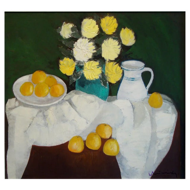 Laimdots Murnieks, Still Life, 1974, Oil on Canvas For Sale