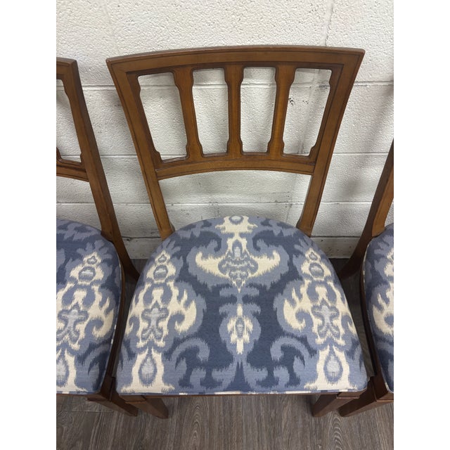 Mid 20th Century Vintage Mid Century Modern MCM Upholstered Dining Side Chairs - Set of 4 For Sale - Image 5 of 11