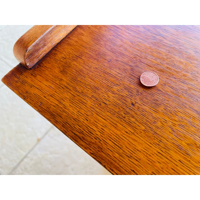 Mid-Century Flamed Oak Storage Cabinet, 1960s For Sale - Image 6 of 18