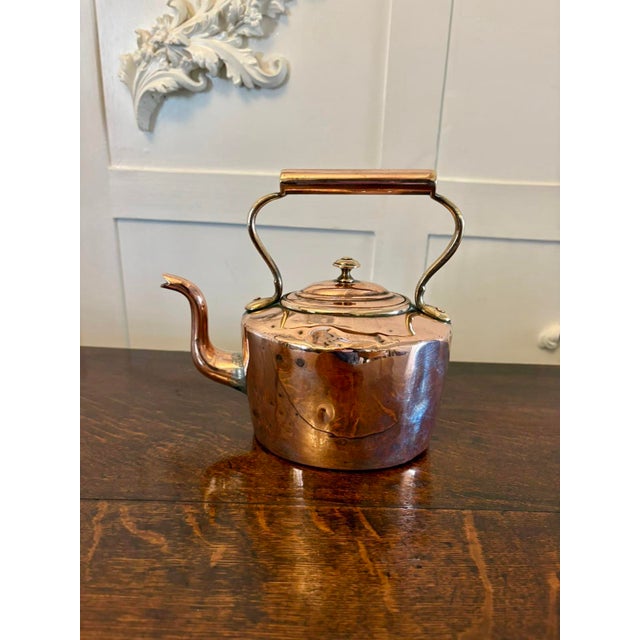 Metal Antique George III Copper Kettle, 1800s For Sale - Image 7 of 7