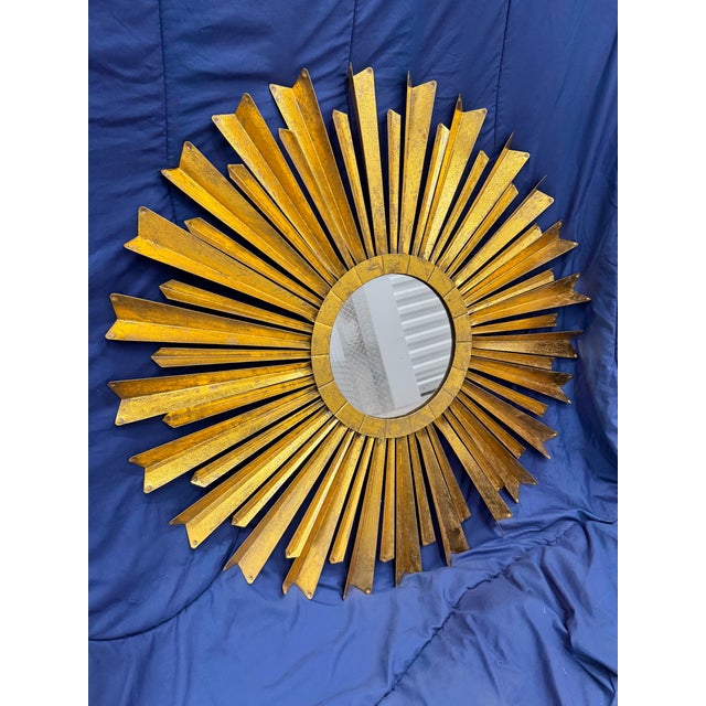 Set of 4, Sunburst Mirrors 28 to 36 Inches For Sale - Image 4 of 11