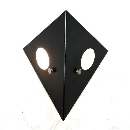 Black Metal Night Owl Wall Lamp from Raak, The Netherlands, 1960s For Sale - Image 3 of 6