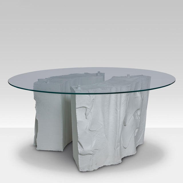 Sculptural Round Table, 1980s For Sale - Image 4 of 4