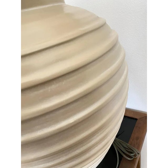 Large Vintage 1980s Swirl Table Lamp For Sale - Image 4 of 8