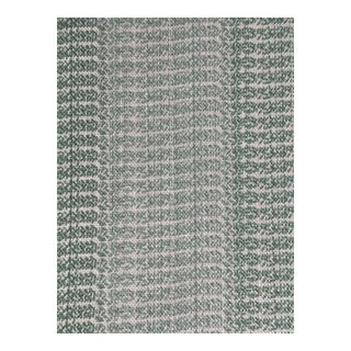 Ferrick Mason Louis Stripe Sage Linen Fabric 4 1 /2 Yards For Sale