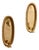 Mid-Century Modern Swedish Oval Brass Sconces, Set of 2 For Sale