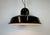 Industrial Black Enamel Factory Pendant Lamp, 1960s For Sale - Image 13 of 16