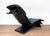 Vintage Chaise Lounge in Black Leather by Maurice Villency, 1980s For Sale - Image 15 of 18