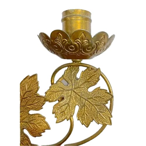 Pair Vintage Tole & Bakelite Grape Candle Holders For Sale In Atlanta - Image 6 of 7